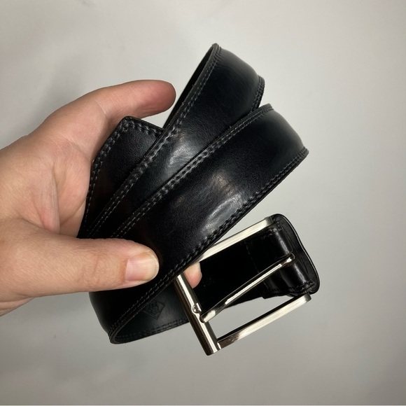 Fullum + Holt black leather belt size 40